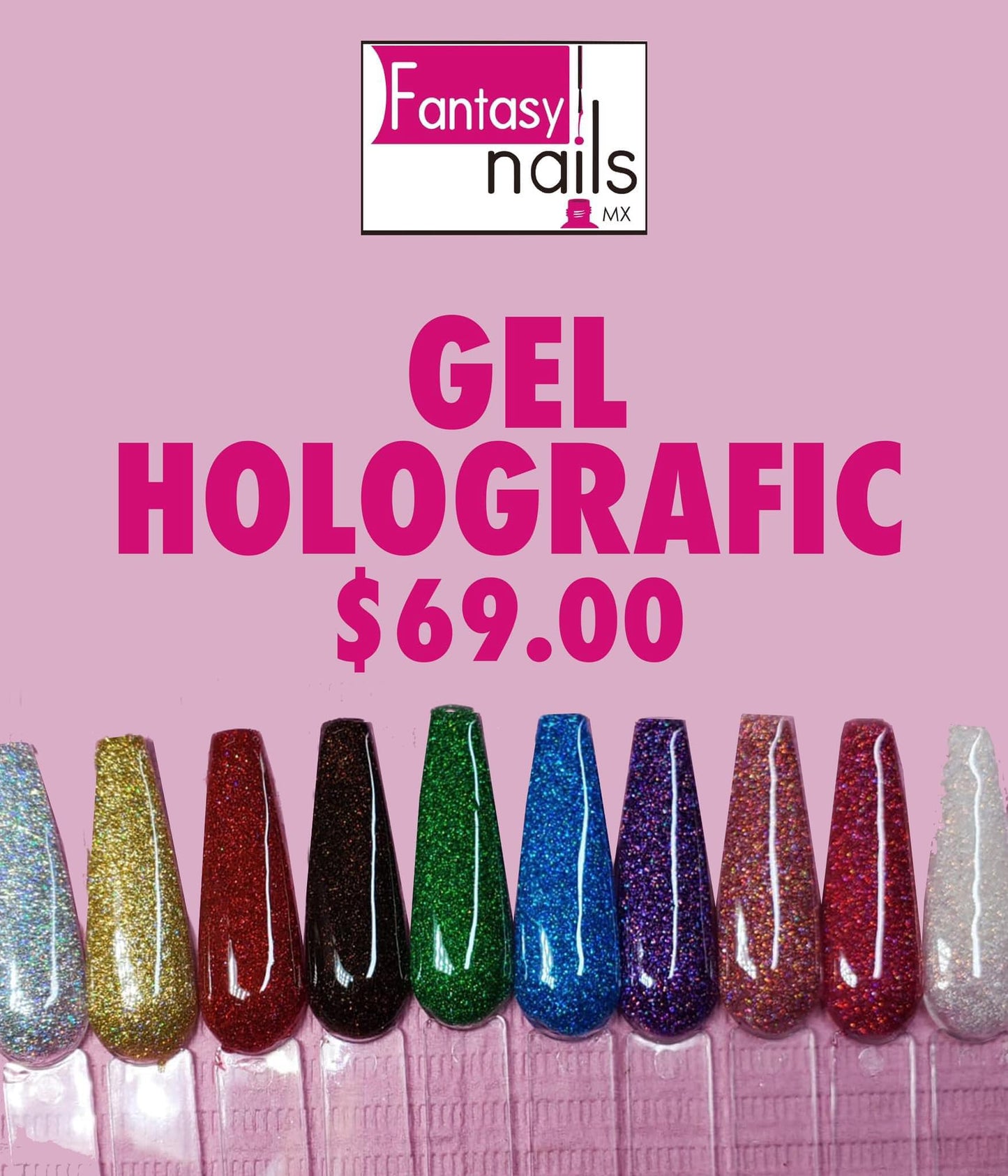 GEL POLISH Y HOLOGRAFIC FANTASY